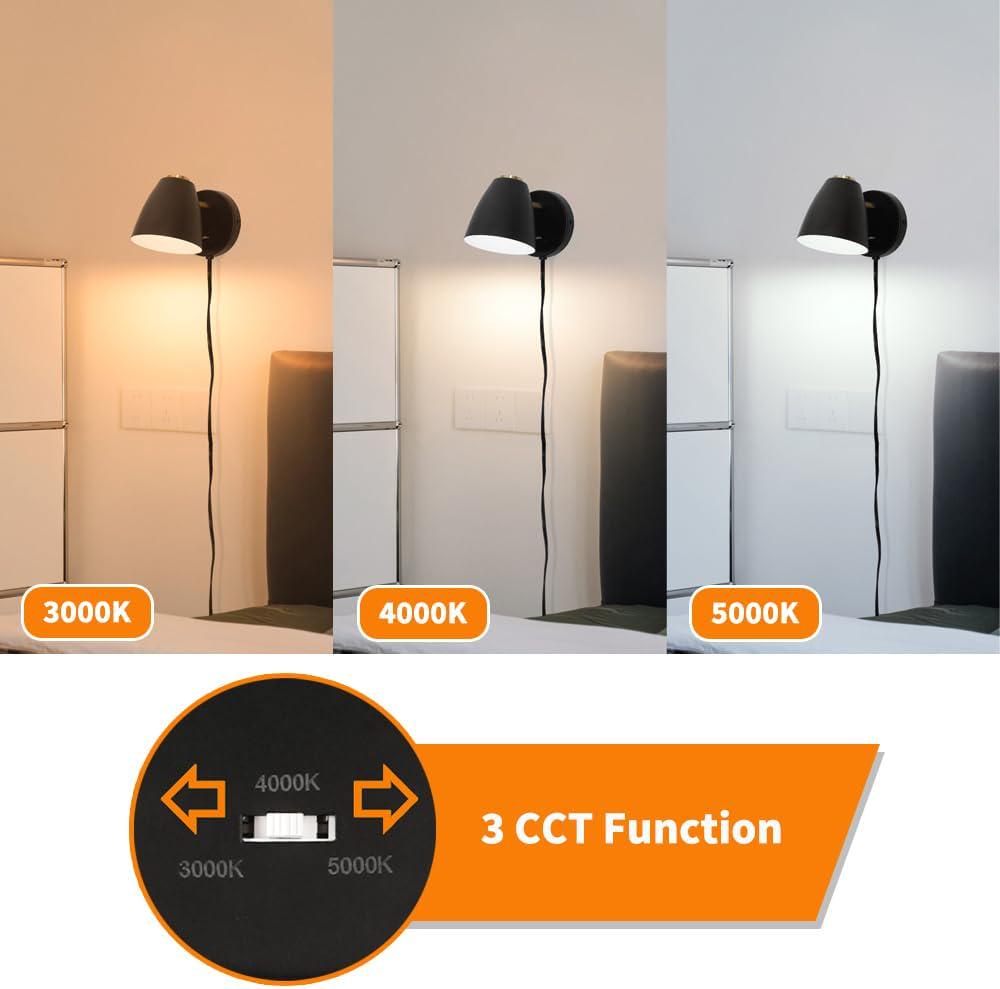 Modern Plug in Wall Light Adjustable Angle 100° & 330° White Plug in Wall - Picture 20 of 22