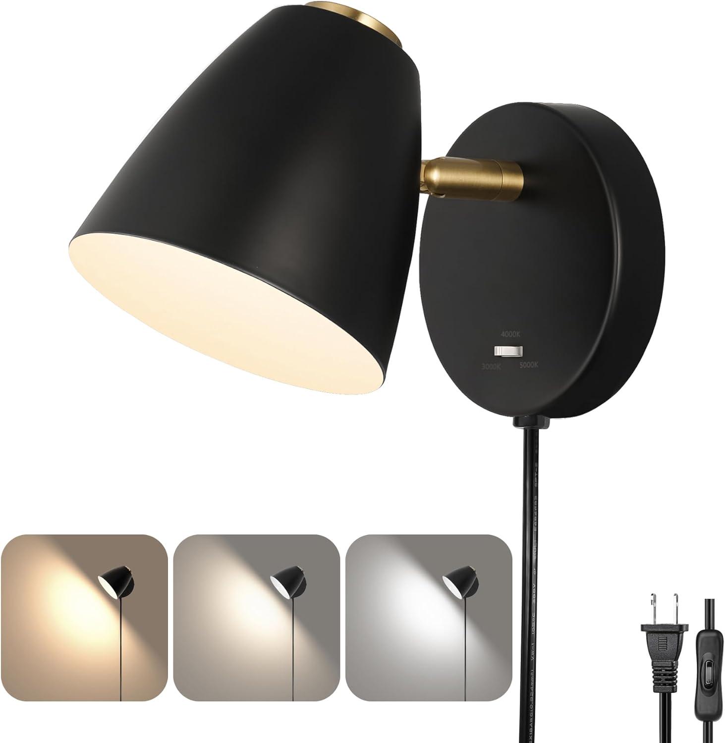 Modern Plug in Wall Light Adjustable Angle 100° & 330° White Plug in Wall - Picture 18 of 22