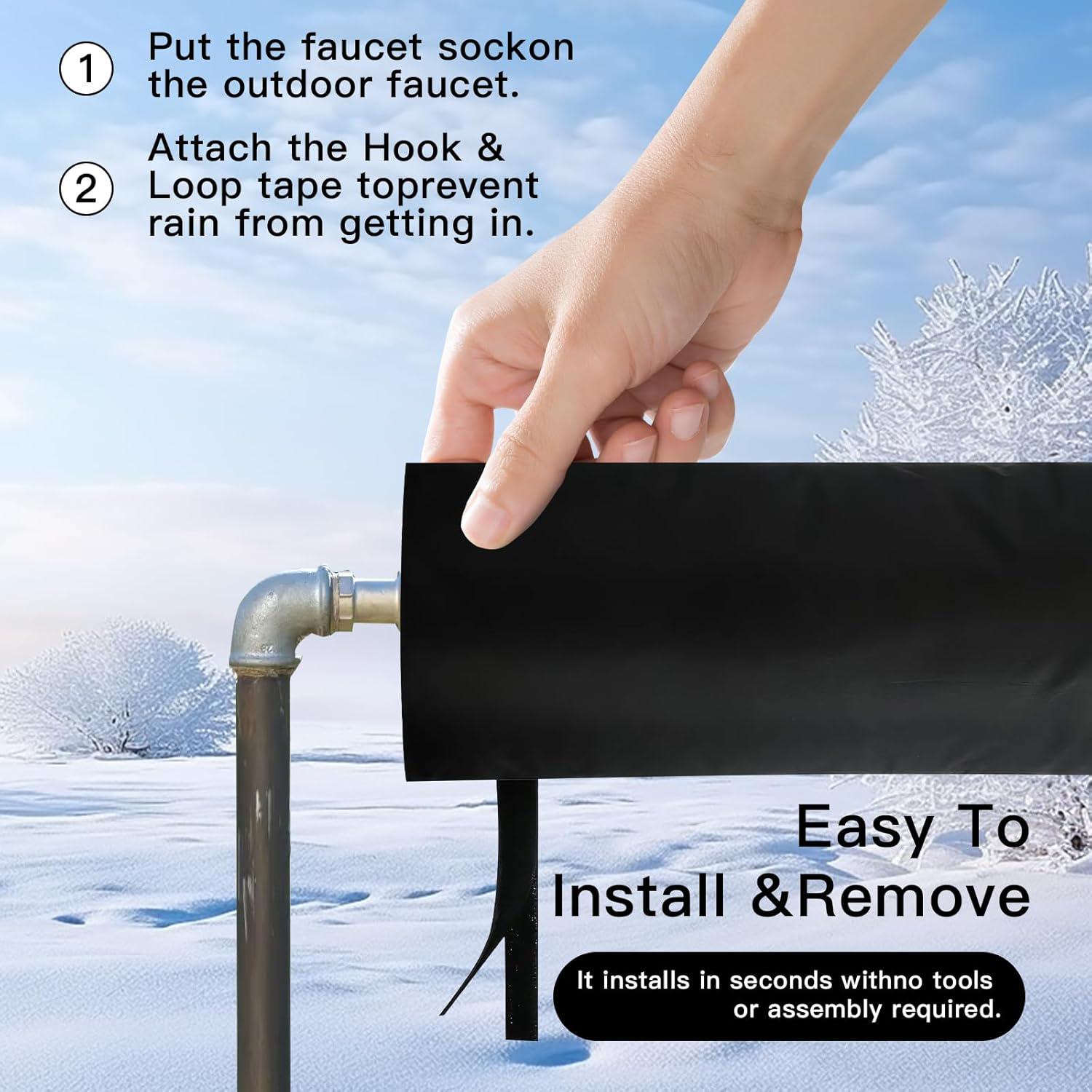 Outdoor Faucet Covers for Winter ? Waterproof, Insulated, Freeze Protection - Picture 27 of 29