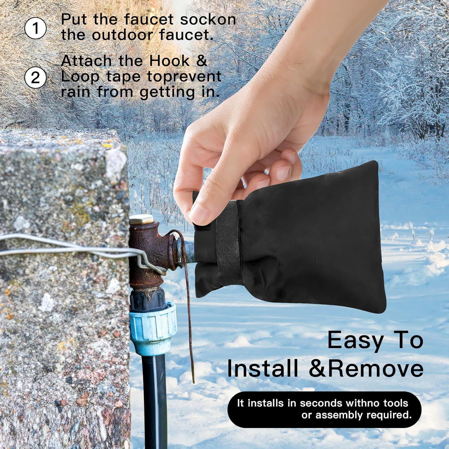 Outdoor Faucet Covers for Winter ? Waterproof, Insulated, Freeze Protection - Picture 20 of 29