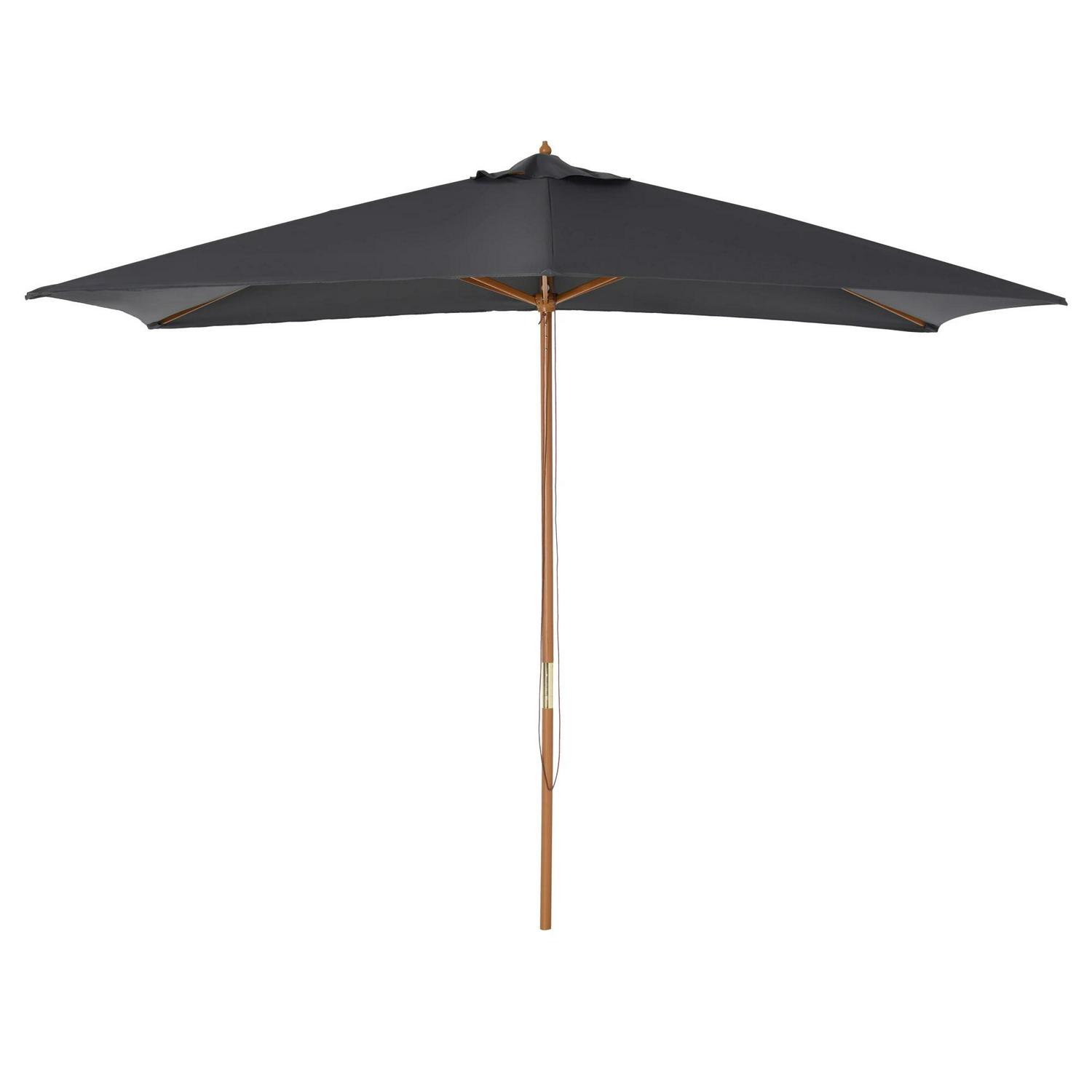 Garden Umbrella Parasol with Wooden Pole Canopy Vent Swimming Pool Outdoor Table