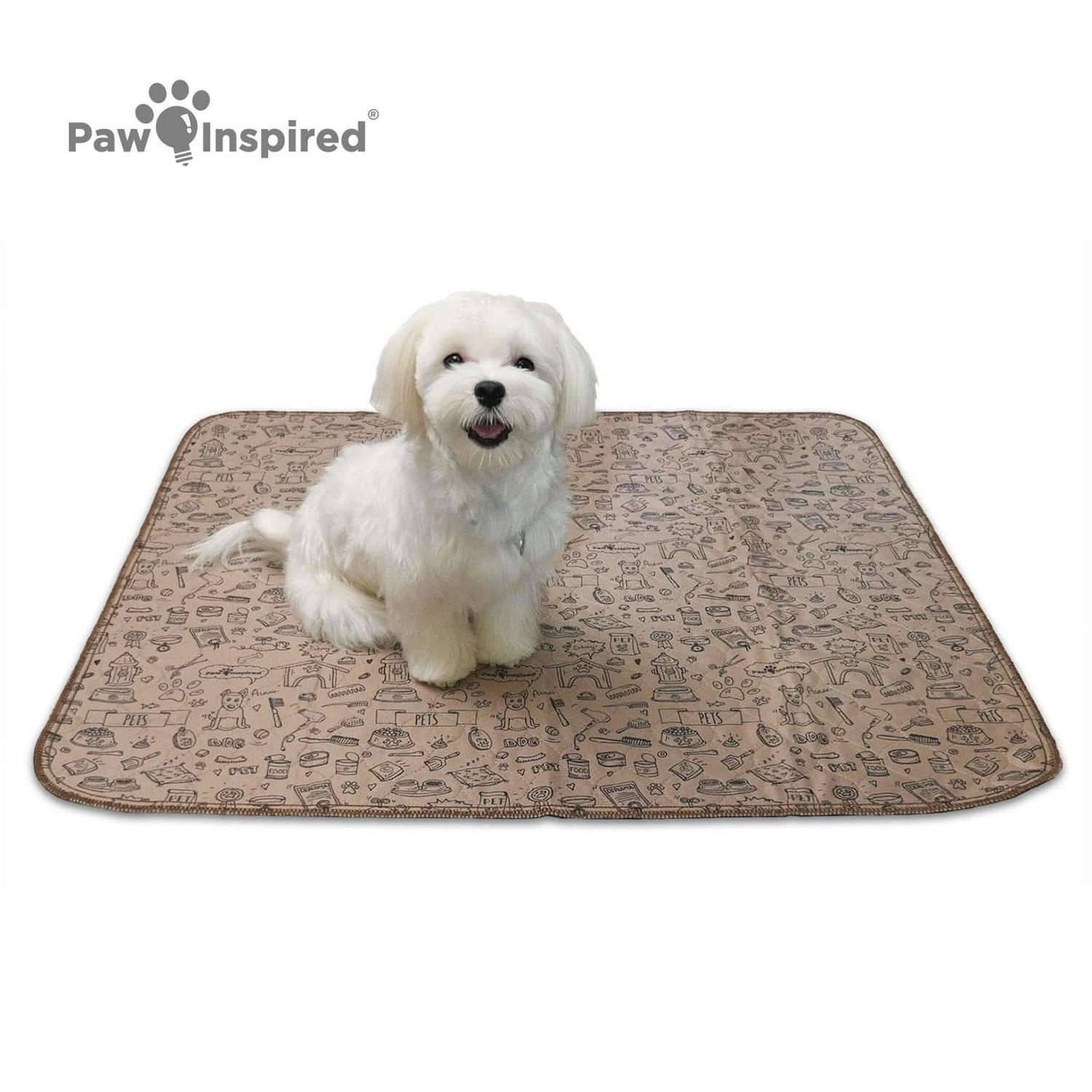 Paw Inspired Washable Dog Pads, Reusable Puppy Pee Wee Training Pads Extra Large - Picture 23 of 48