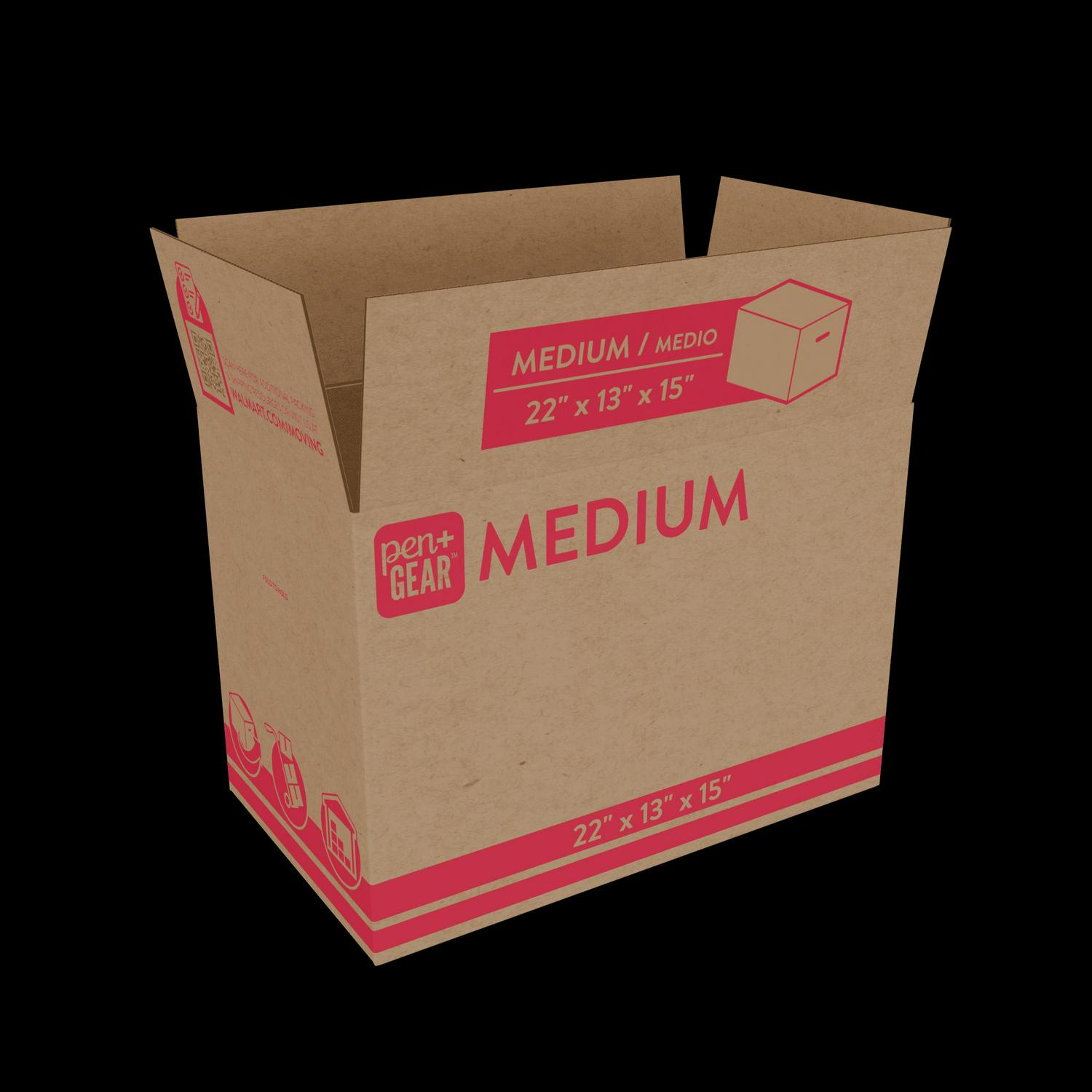Medium Moving Boxes 22L x 13W x 15.5H Kraft Premium Moving Packing Shipping - Picture 31 of 40