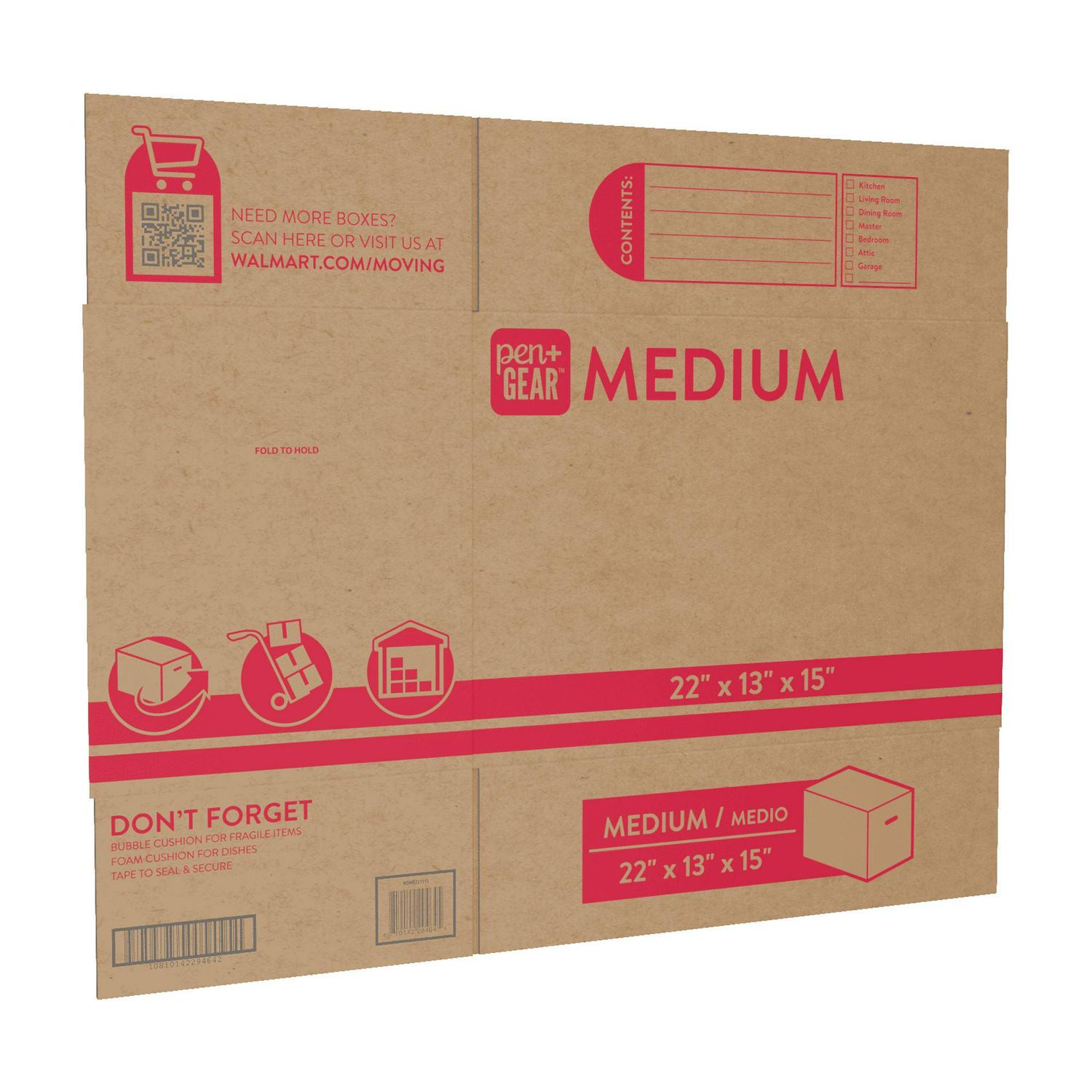 Medium Moving Boxes 22L x 13W x 15.5H Kraft Premium Moving Packing Shipping - Picture 34 of 40
