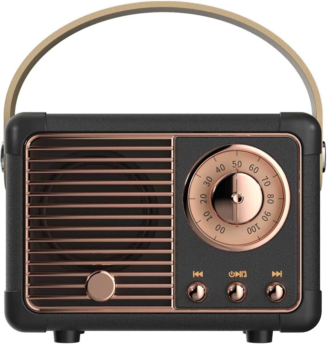 Altoparlante Bluetooth retrò altoparlante wireless portatile suono stereo cristallino - Foto 49 di 55