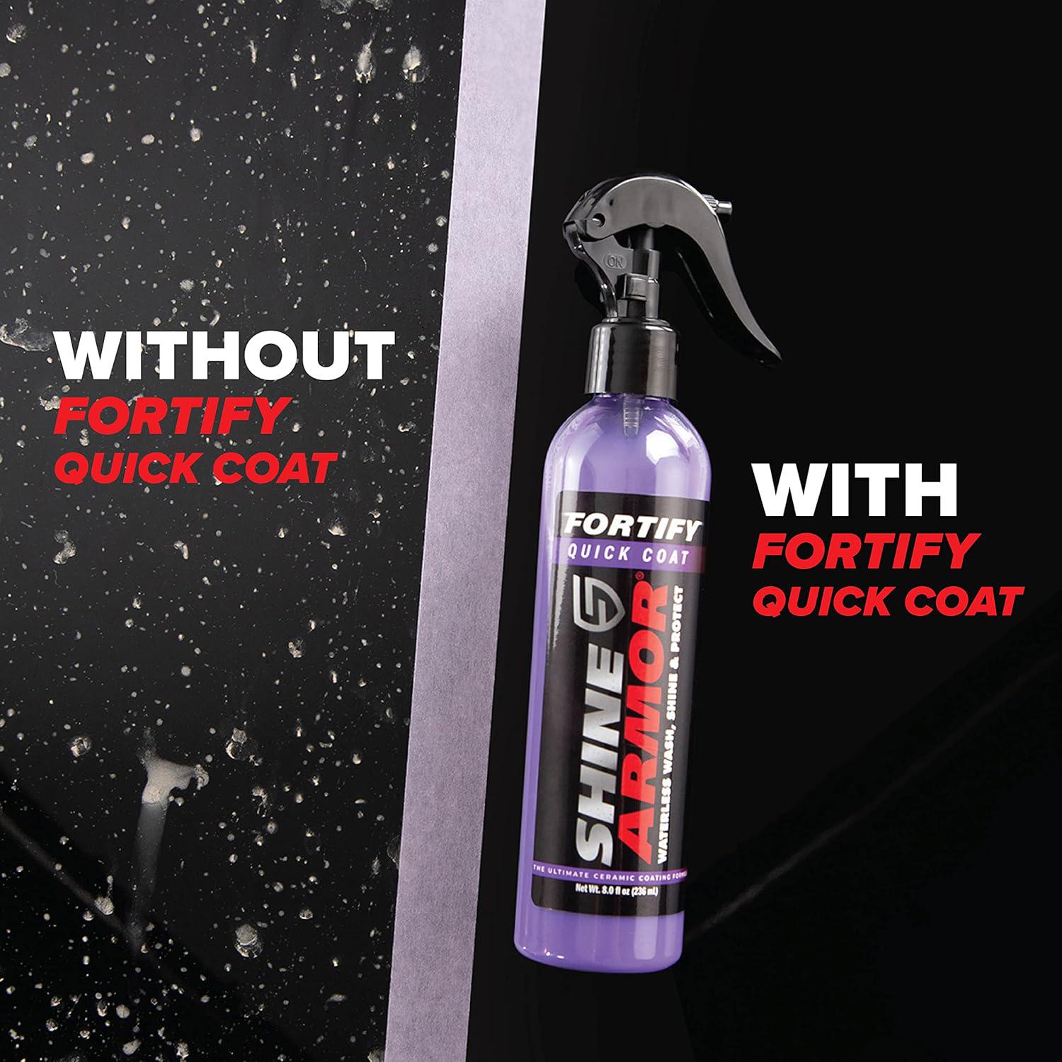 Ceramic Coating Top Coat for Cars Fortify Quick Car Wax Polish Spray Waterless - Picture 29 of 32