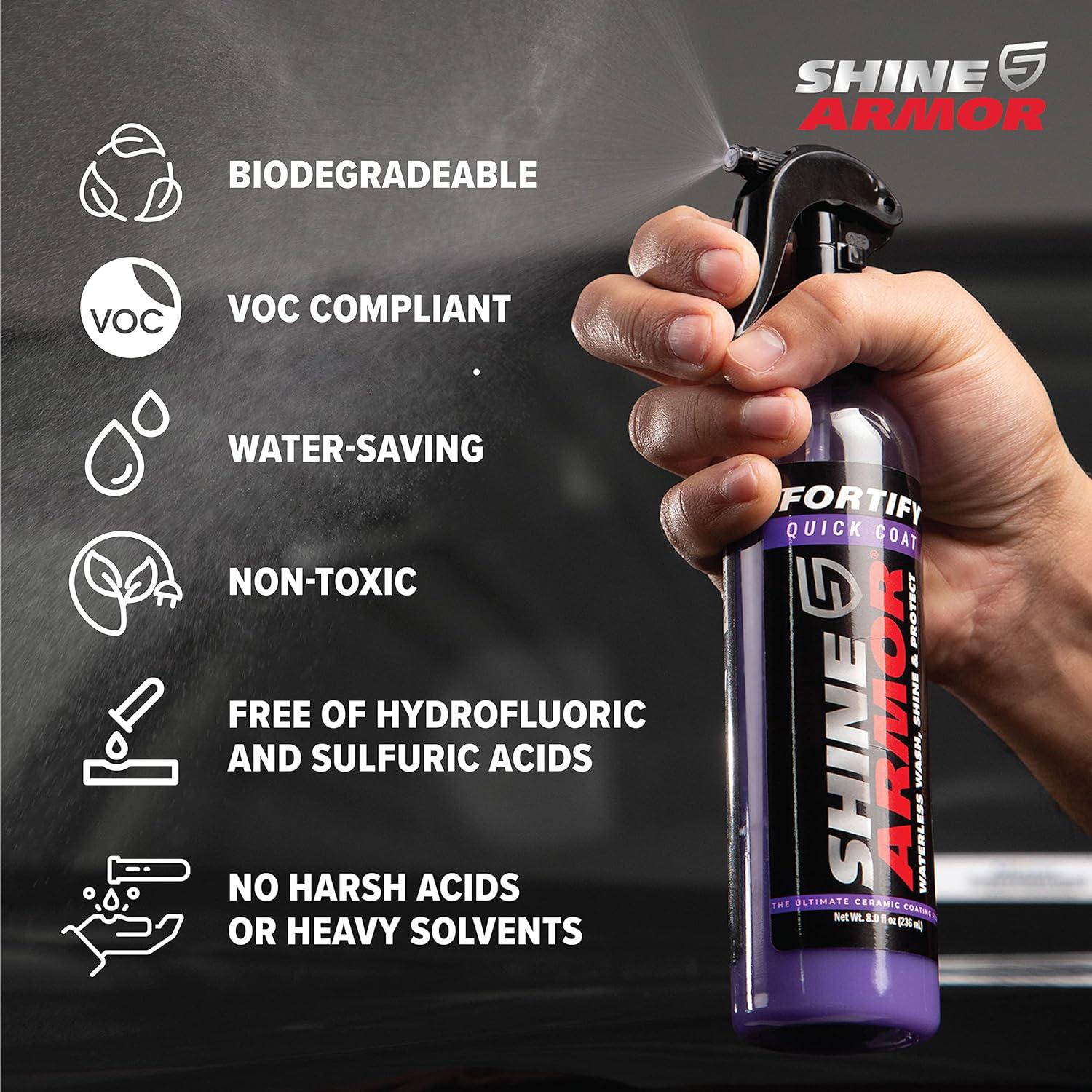 Ceramic Coating Top Coat for Cars Fortify Quick Car Wax Polish Spray Waterless - Picture 26 of 32