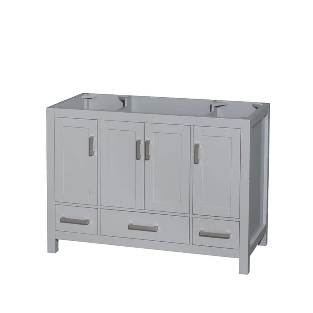 Wyndham Collection Sheffield 47-in Dark Gray Bathroom Vanity Cabinet Wyndham Collection Sheffield 47-in Dark Gray Bathroom Vanity Cabinet