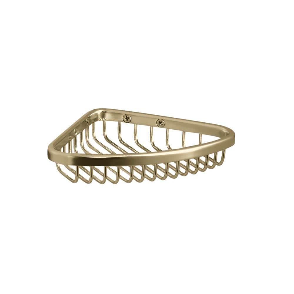 KOHLER Small Shower Basket in Vibrant French Gold