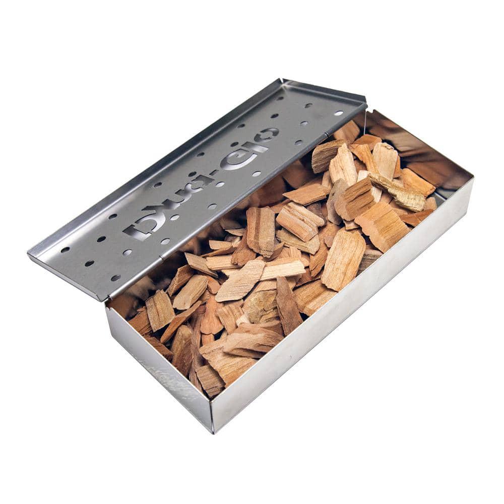 DynaGlo Stainless Steel Smoker Box For Wood Chips Pellets Fo