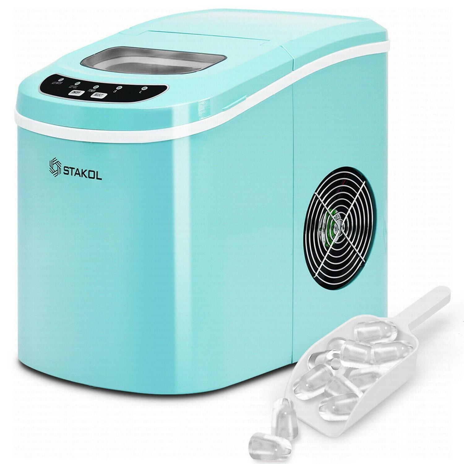 Portable Compact Electric Ice Maker Machine Mini Cube 26lb/Day