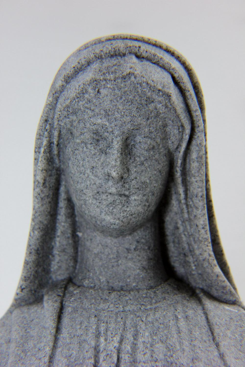 3' Tall Virgin Mary Statue Granite Outdoor Religious Garden Sculpture Lawn