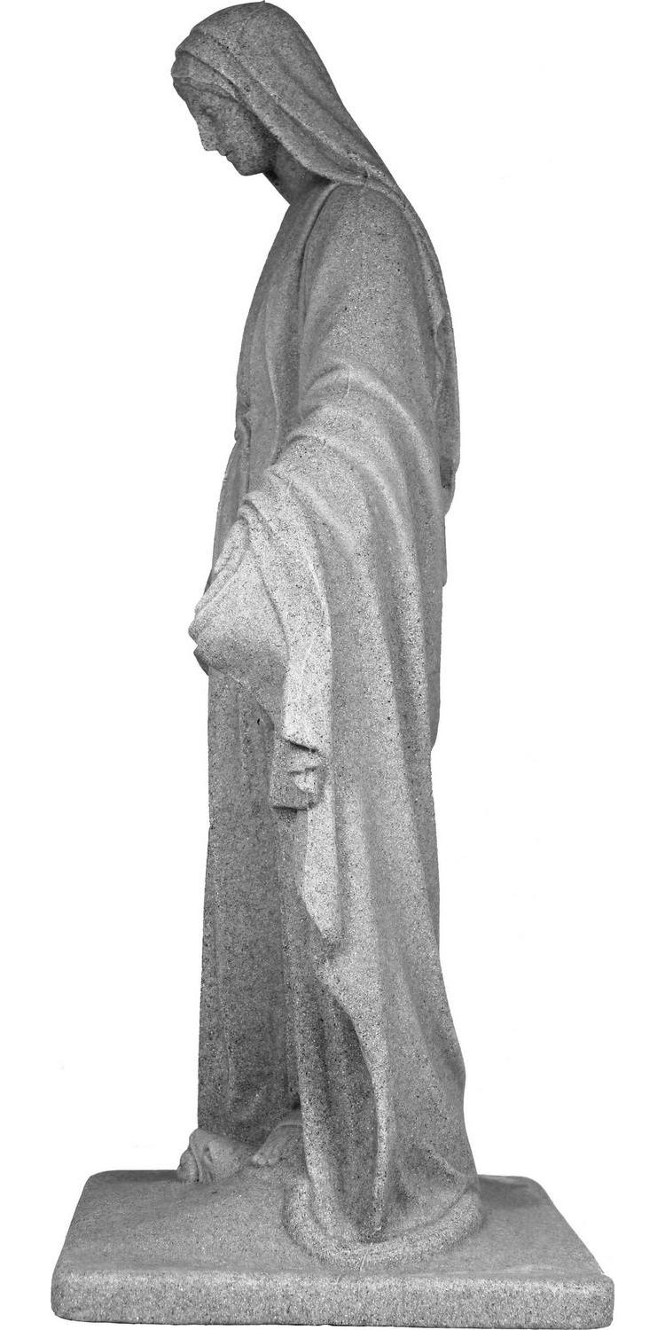 3' Tall Virgin Mary Statue Granite Outdoor Religious Garden Sculpture Lawn