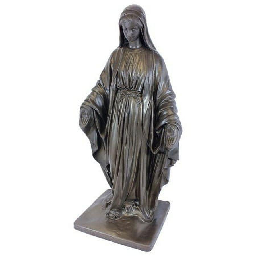 3' Tall Virgin Mary Statue Granite Outdoor Religious Garden Sculpture Lawn