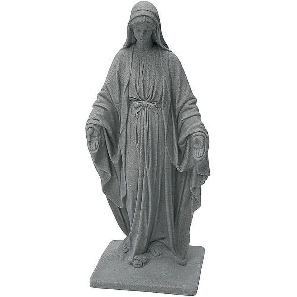 3' Tall Virgin Mary Statue Granite Outdoor Religious Garden Sculpture Lawn