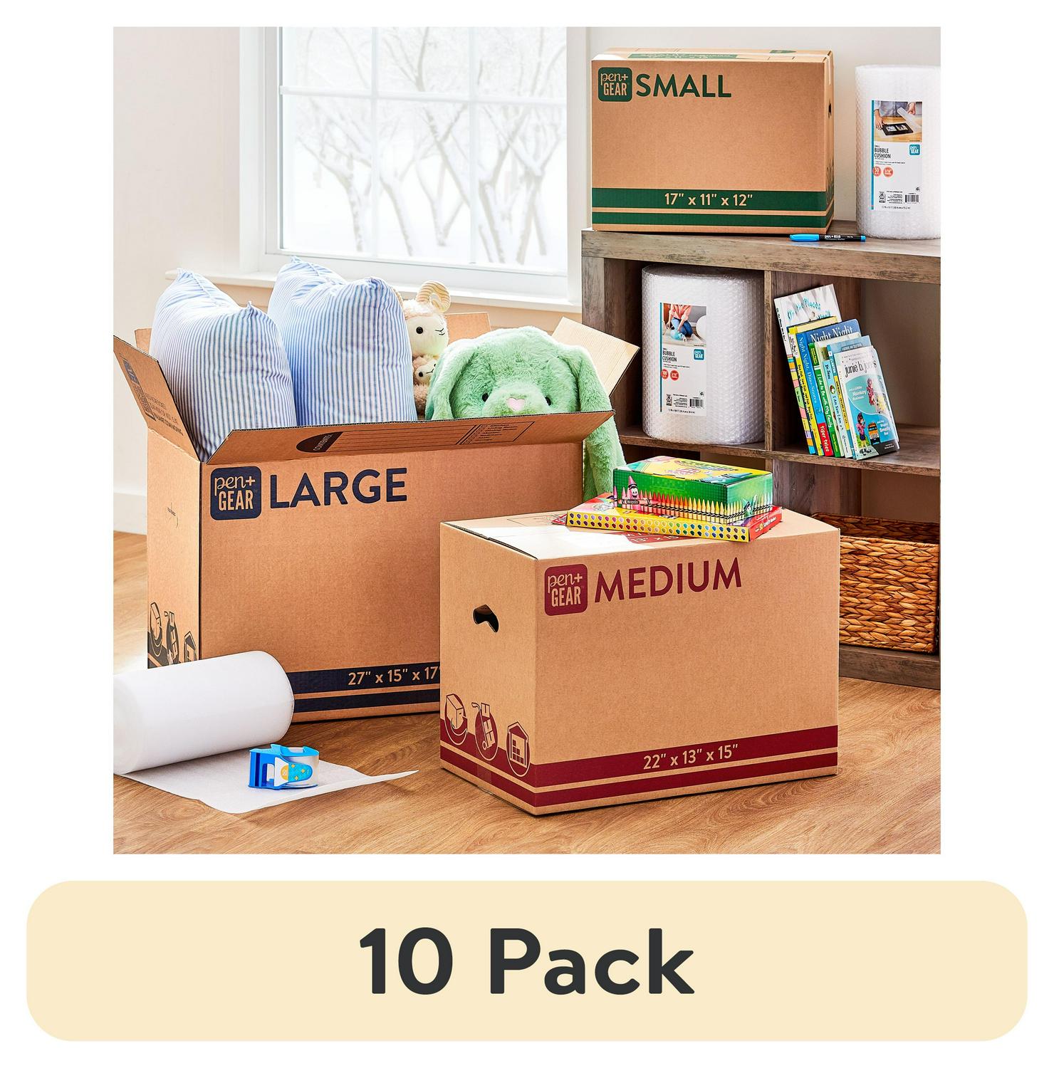 Medium Moving Boxes 22L x 13W x 15.5H Kraft Premium Moving Packing Shipping - Picture 23 of 40