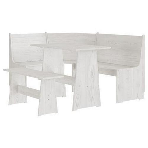 Corner Kitchen Bench Table Wooden Dining Set Furniture Seater Breakfast Nook 3pc