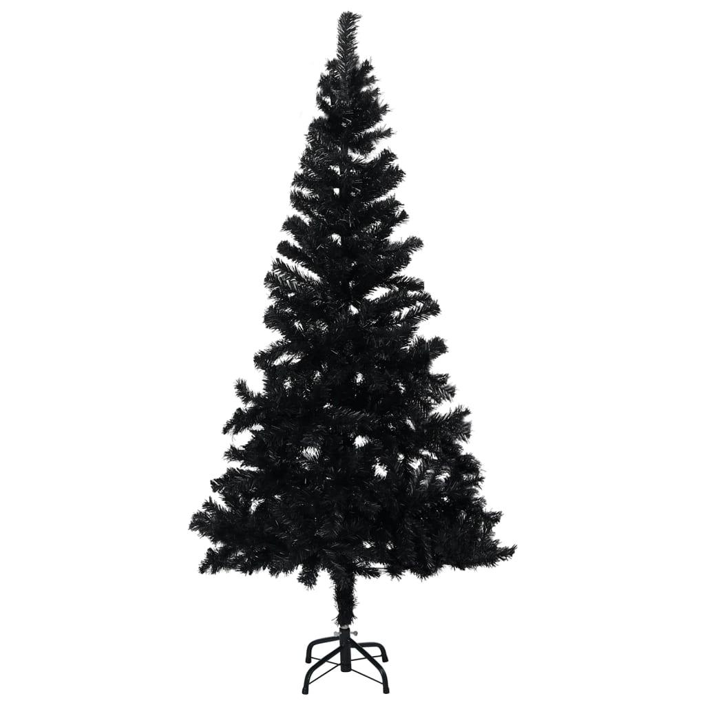 black plastic christmas tree