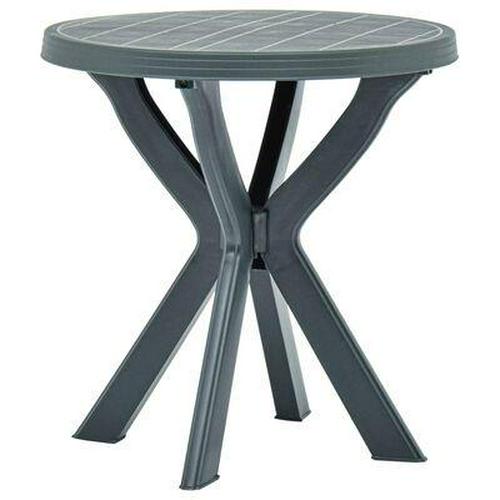 Round Bistro Table Garden Patio Coffee Tables Portable Indoor Outdoor Plastic