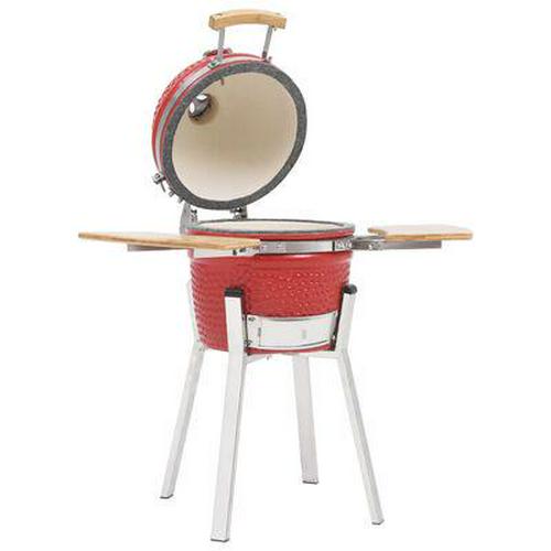 Kamado Barbecue Grill Smoker Grid Ceramic Garden BBQ Cooking Appliance Shelves