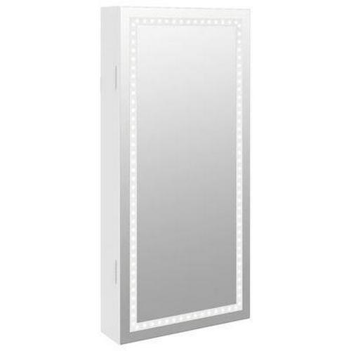Mirror Jewellery Cabinet with LED Lights Wall Mounted Bathroom Mirrors Storage